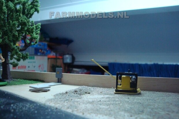 914. Trilplaat, gemaakt van Compressor op prachtig mini diorama in aanbouw
