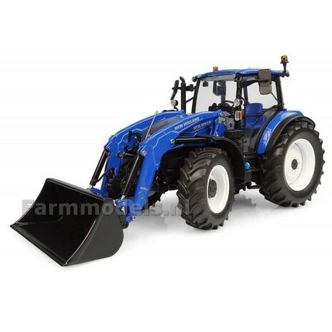 New Holland T5.120 Dual command-2025  met voorlader 655 LU Universal Hobbies 1:32 UH6682     