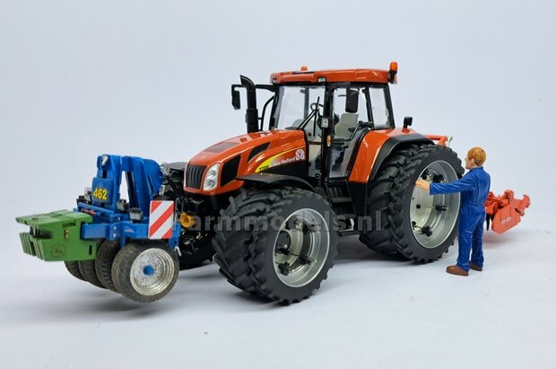 &Oslash; 59.6 x 8.7 mm: 2x CULTUUR BANDEN (nr. 2B) met ALUMINIUM DUBBELLUCHT VELGEN, velgen ALU-METALIC Gespoten geleverd 1:32 Farmmodels Custom Line Series.