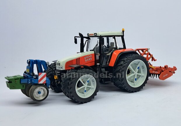 &Oslash; 59.6 x 8.7 mm: 2x CULTUUR BANDEN (nr. 2B) met 3D geprinte RESIN DUBBELLUCHT VELGEN + MOLCON 5-STER NH-WIT Gespoten geleverd 1:32   Custom Line Series