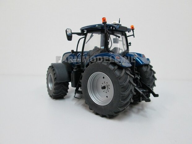 &Oslash; 61 x 25 mm: NH T7.210 &amp; T7.225: 2x Brede Banden (nr. 2A) + ALUMINIUM velgen ALUMINIUM METALIC Gespoten geleverd 1:32 Farmmodels Custom Line Series 