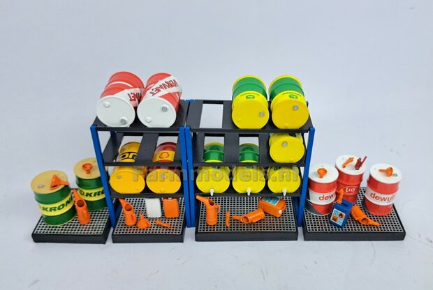 6x AFTAPKRAANTJES t.b.v. Oliedrums en Zuurvaten RESIN, zelf in de gewenste kleur te zetten 1:32