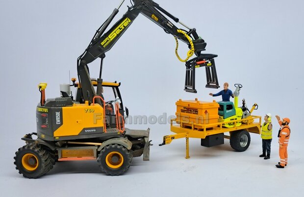 BOUWKIT: VGM Sierra 5 Bakkenwagen enkelasser geschikt voor div. mobiele kranen &amp; shovels 1:32  APRIL 2025 LEVERBAAR