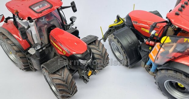 2x CASE IH spatborden 28 mm breed &quot;BIG &Oslash;&quot; Version ZONDER STEUNEN RESIN, Blank geleverd 1:32