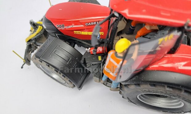 2x CASE IH spatborden 28 mm breed &quot;BIG &Oslash;&quot; Version ZONDER STEUNEN RESIN, Blank geleverd 1:32