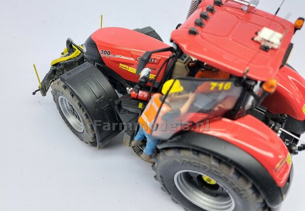 2x CASE IH spatborden 28 mm breed &quot;BIG &Oslash;&quot; Version ZONDER STEUNEN RESIN, Blank geleverd 1:32