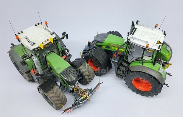 2x FENDT spatborden 24.5 mm breed &quot;BIG &Oslash;&quot; Version ZONDER STEUNEN RESIN, Blank geleverd 1:32