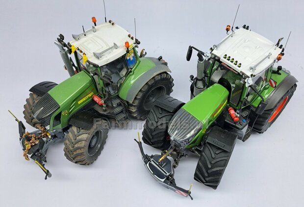 2x FENDT spatborden 23 mm breed &quot;BIG &Oslash;&quot; Version MET STEUNEN RESIN, Blank geleverd 1:32