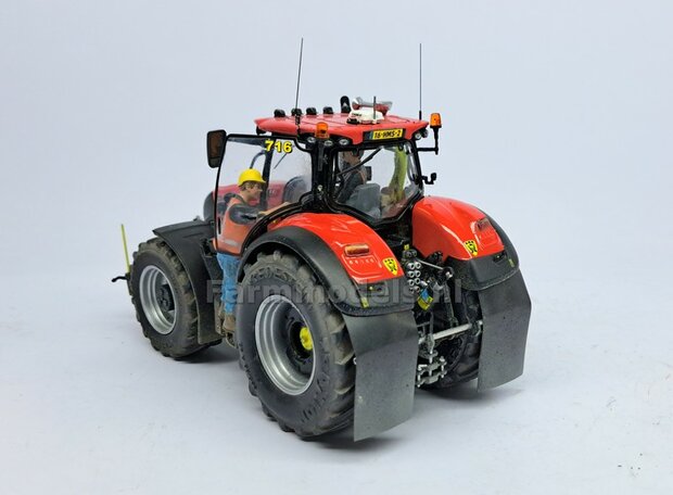 &Oslash; 52.3 x 24 mm: CASE OPTUM &amp; NH T7.315 BLUE POWER: 2x Vredestein Traxion banden Die Cast velgen ALUMINIUM METALIC Gespoten geleverd 1:32 