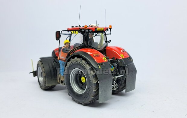 &Oslash; 52.3 x 24 mm: CASE OPTUM &amp; NH T7.315 BLUE POWER: 2x Vredestein Traxion banden Die Cast velgen ALUMINIUM METALIC Gespoten geleverd 1:32 