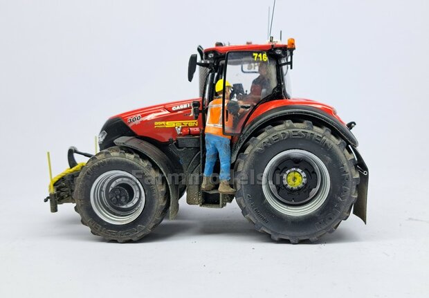 &Oslash; 52.3 x 24 mm: CASE OPTUM &amp; NH T7.315 BLUE POWER: 2x Vredestein Traxion banden Die Cast velgen ALUMINIUM METALIC Gespoten geleverd 1:32 