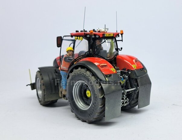 &Oslash; 52.3 x 24 mm: CASE OPTUM &amp; NH T7.315 BLUE POWER: 2x Vredestein Traxion banden Die Cast velgen ALUMINIUM METALIC Gespoten geleverd 1:32 
