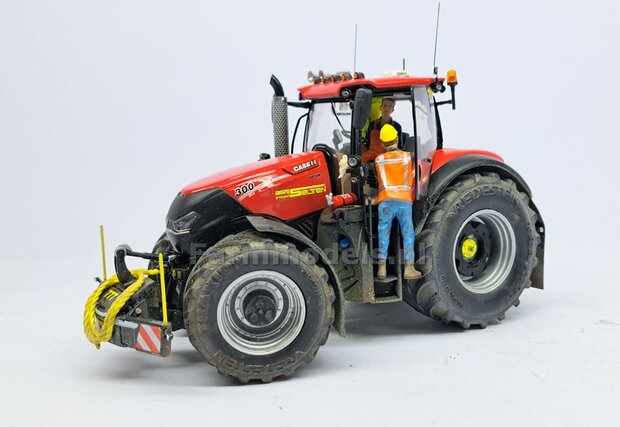 &Oslash; 52.3 x 24 mm: CASE OPTUM &amp; NH T7.315 BLUE POWER: 2x Vredestein Traxion banden Die Cast velgen ALUMINIUM METALIC Gespoten geleverd 1:32 