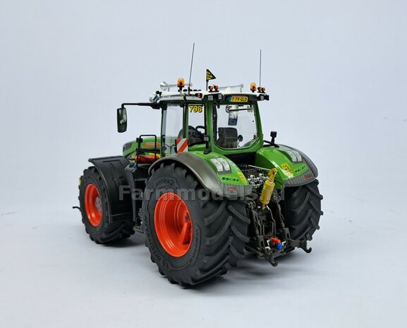 FENDT 942 Wiking: 2x ACHTERAS &quot;COVER&quot; SPATBORDEN ong. 8 mm breed  RESIN, FENDT 942 CHASSIS GRIJS gespoten geleverd 1:32  Farmmodels Premium Line
