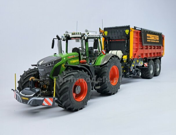 FENDT 942 Wiking: 2x ACHTERAS &quot;COVER&quot; SPATBORDEN ong. 8 mm breed  RESIN, FENDT 942 CHASSIS GRIJS gespoten geleverd 1:32  Farmmodels Premium Line