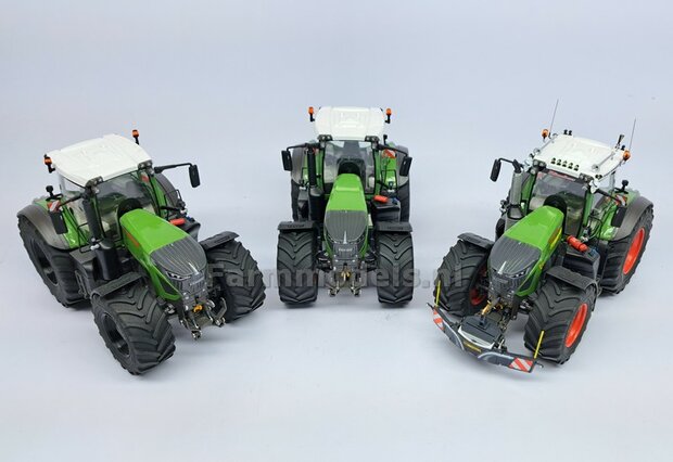 VERBOUWD: FENDT 942 Wiking met MICHELIN Axiobib2 Banden, ZWARTE velgen &amp; VarioGrip, eindvertragingen en spatborden voor- &amp; achteras 1:32 077865-REB-BLACK  MEI 2025