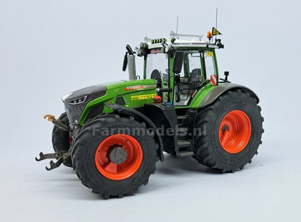 2x Afdekplaat &Oslash; 7.5 mm t.b.v. FENDT 942 Wiking ACHTERAS VELG Michelin Axiobib2 band &nbsp;Resin, FENDT 942 CHASSIS GRIJS Gespoten geleverd 1:32 Farmmodels Premium Line