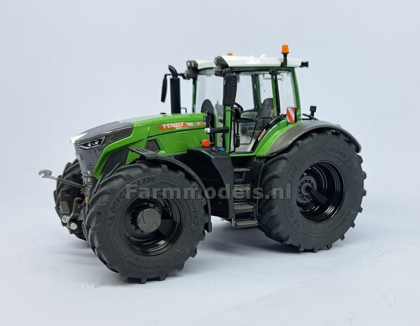 2x Afdekplaat &Oslash; 7.5 mm t.b.v. FENDT 942 Wiking ACHTERAS VELG Michelin Axiobib2 band &nbsp;Resin, FENDT 942 CHASSIS GRIJS Gespoten geleverd 1:32 Farmmodels Premium Line