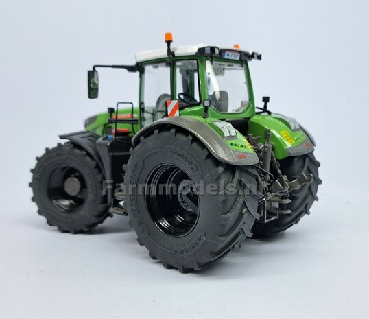 2x Afdekplaat &Oslash; 7.5 mm t.b.v. FENDT 942 Wiking ACHTERAS VELG Michelin Axiobib2 band &nbsp;Resin, FENDT 942 CHASSIS GRIJS Gespoten geleverd 1:32 Farmmodels Premium Line