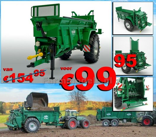 TEBBE MS 140 Enkel asser mestverspreider Upgrade versie 1:32    NB2B  