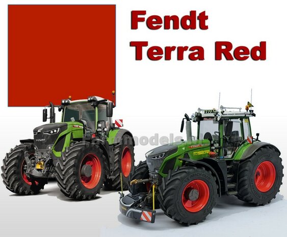 FENDT TERRA ROOD = NEW RED FENDT Farmmodels series Spuitbus / Spraypaint - Farmmodels series = Industrie lak, 400ml. ook voor schaal 1:1 zeer geschikt!!                                                  