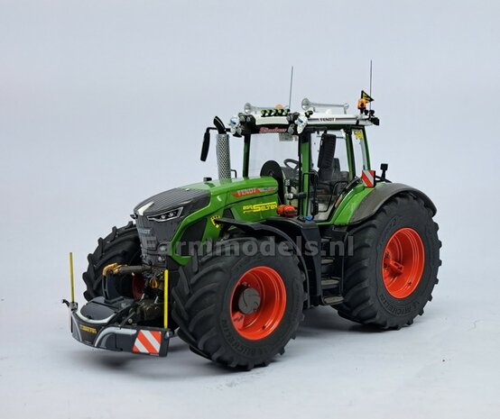 &Oslash; 56.7 x 26.1 mm: FENDT 942 Wiking: 2x Michelin Axiobib2 Banden + Resin Velgen FENDT TERRA-RED ROOD Gespoten geleverd 1:32    Farmmodels Premium Line Series  
