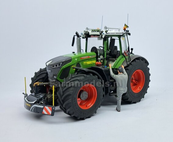 &Oslash; 56.7 x 26.1 mm: FENDT 942 Wiking: 2x Michelin Axiobib2 Banden + Resin Velgen FENDT TERRA-RED ROOD Gespoten geleverd 1:32    Farmmodels Premium Line Series  