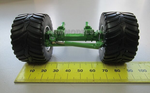 Vredestein Flotation Trac 750/45 R26,5 + Alu. velgen, banden &Oslash; 43 mm, geschikt voor ROS (stuur)assen, 1:32 SUPER SALE