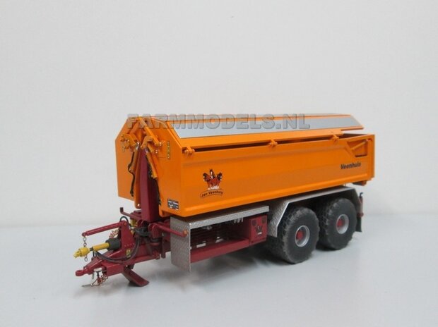 Afdek kleppen systeem Jan Veenhuis zand bak t.b.v 2 asser Jan Veenhuis haakarm Carrier  1:32  Farmmodels Premium line series