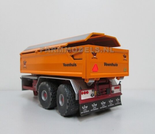 Afdek kleppen systeem Jan Veenhuis zand bak t.b.v 2 asser Jan Veenhuis haakarm Carrier  1:32  Farmmodels Premium line series