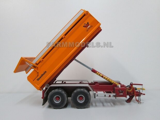 Afdek kleppen systeem Jan Veenhuis zand bak t.b.v 2 asser Jan Veenhuis haakarm Carrier  1:32  Farmmodels Premium line series