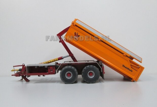 Afdek kleppen systeem Jan Veenhuis zand bak t.b.v 2 asser Jan Veenhuis haakarm Carrier  1:32  Farmmodels Premium line series