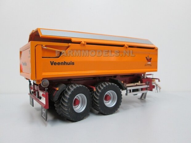 Afdek kleppen systeem Jan Veenhuis zand bak t.b.v 2 asser Jan Veenhuis haakarm Carrier  1:32  Farmmodels Premium line series