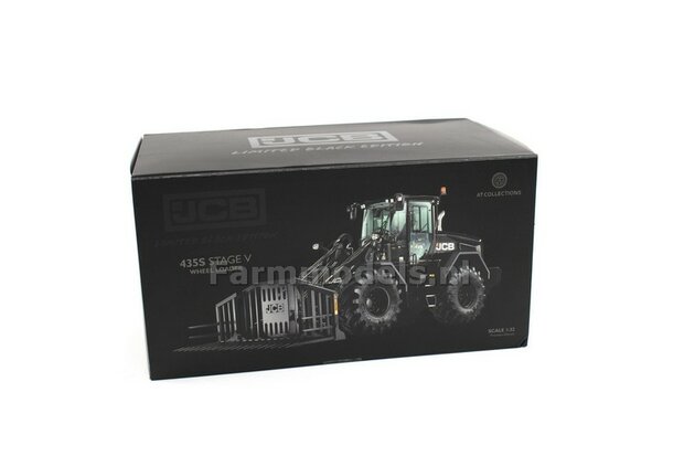 DAMAGE/SCHADE: BLACK   JCB 435S Agri Shovel met opklapbare grasvork en snelwissel Lim. Ed. 1500  AT 1:32 AT3200183   DAMAGE/OP=OP 