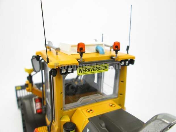&Oslash; 47.3 mm: VOLVO L60H: 2x brede Shovel banden + ALUMINIUM velgen VOLVO GEEL Gespoten geleverd geschikt voor Volvo L60H serie agri Collectables 1:32  