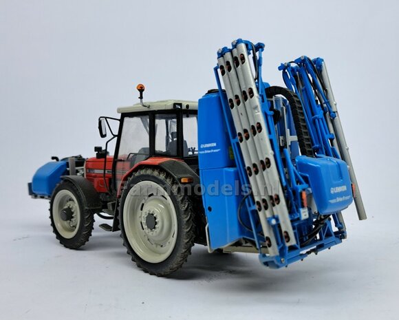 COMBI SET: 2x &Oslash; 46.5 mm + 2x &Oslash; 59 mm: CULTUURWIELEN SET MASSEY FERGUSON LICHT GRIJS Gespoten geleverd   Voor- + achteras   1:32