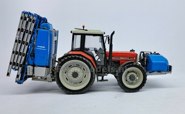COMBI SET: 2x &Oslash; 46.5 mm + 2x &Oslash; 59 mm: CULTUURWIELEN SET MASSEY FERGUSON LICHT GRIJS Gespoten geleverd   Voor- + achteras   1:32