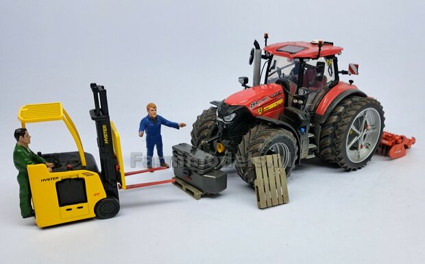 Frontgewicht met 3 losse gewichtplaten, origineel item Claas Xerion 4000 Weise Toys  1:32