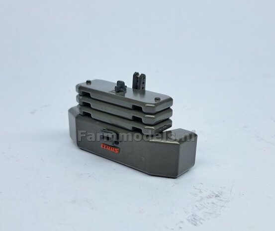 Frontgewicht met 3 losse gewichtplaten, origineel item Claas Xerion 4000 Weise Toys  1:32