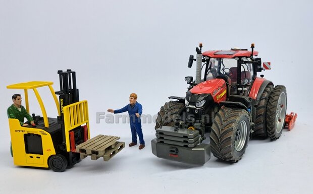 Frontgewicht met 3 losse gewichtplaten, origineel item Claas Xerion 4000 Weise Toys  1:32