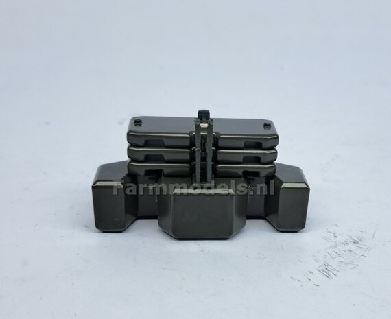 Frontgewicht met 3 losse gewichtplaten, origineel item Claas Xerion 4000 Weise Toys  1:32
