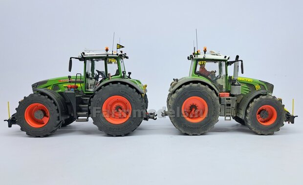 &Oslash; 70.3 x 30.4 mm: FENDT 939 Facelift Wiking: 2x Michelin Axiobib2 Banden + Resin Velgen FENDT ROOD Gespoten + MESSING AS en POLY-STRIP 1:32  BEGIN JUNI LEVERBAAR