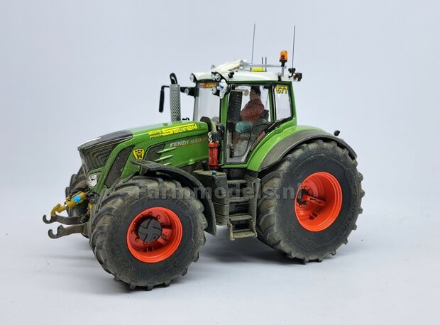 &Oslash; 70.3 x 30.4 mm: FENDT 939 Facelift Wiking: 2x Michelin Axiobib2 Banden + Resin Velgen FENDT ROOD Gespoten + MESSING AS en POLY-STRIP 1:32  BEGIN JUNI LEVERBAAR
