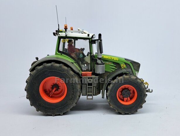 &Oslash; 70.3 x 30.4 mm: FENDT 939 Facelift Wiking: 2x Michelin Axiobib2 Banden + Resin Velgen FENDT ROOD Gespoten + MESSING AS en POLY-STRIP 1:32  BEGIN JUNI LEVERBAAR