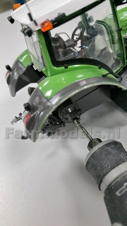 &Oslash; 70.3 x 30.4 mm: FENDT 939 Facelift Wiking: 2x Michelin Axiobib2 Banden + Resin Velgen FENDT ROOD Gespoten + MESSING AS en POLY-STRIP 1:32  BEGIN JUNI LEVERBAAR