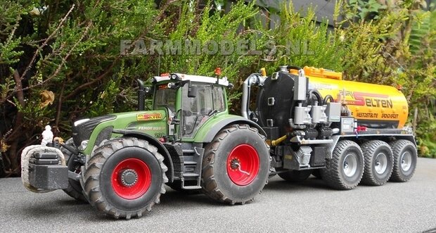 2x Michelin Cargo X Bib 850/50 R30.5 banden, &Oslash; 52 mm met zilvergrijs gespoten aluminium velgen 1:32  LAST ONES