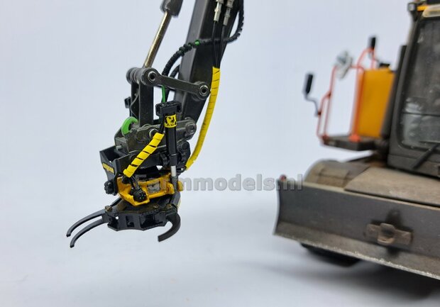 BOUWKIT: Engcon EC219 Draaikantelstuk met gripper S60 Koppeling naar S60 koppeling. Materiaal: RESIN BLANK geleverd 1:32 