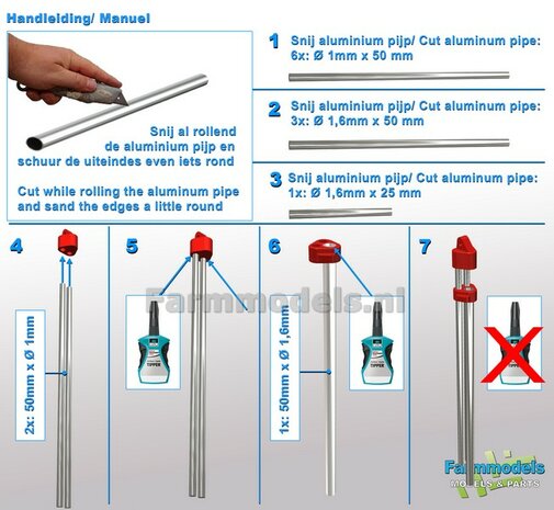 BOUWKIT: STATIEF 3-POOT ALUMINIUM met RESIN onderdelen ZWART Gespoten geleverd , geschikt voor plaatsing o.a. Topcon laserzenders  1:32                