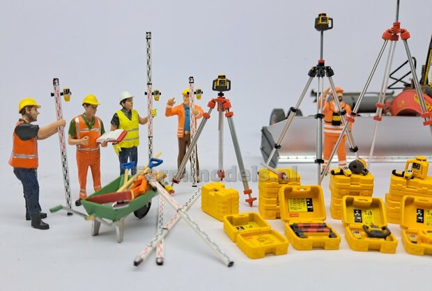 2x TOPCON LS-80X Hand Ontvangers met 2x KLEM/ STEUN  RESIN onderdelen TOPCON GEEL + ZWART Gespoten geleverd +  Pr&eacute;-Cut Decal stickerset  Farmmodels  1:32                