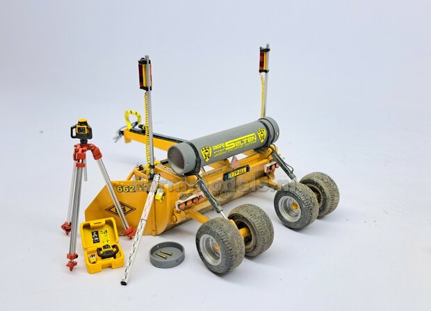 2x TOPCON LS-80X Hand Ontvangers met 2x KLEM/ STEUN  RESIN onderdelen TOPCON GEEL + ZWART Gespoten geleverd +  Pr&eacute;-Cut Decal stickerset  Farmmodels  1:32                